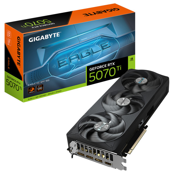 Gigabyte GeForce RTX 5070 Ti EAGLE OC SFF 16G Cartes graphiques Gigabyte, Ultra Pc Gamer Maroc