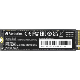 VERBATIM Vi3000 2TB M.2 PCle GEN3X4 Disques SSD VERBATIM, Ultra Pc Gamer Maroc
