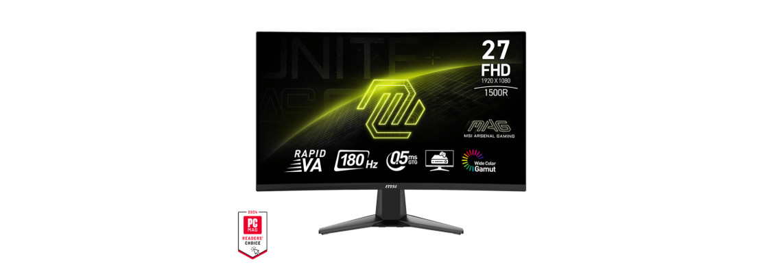 MSI Optix 27C6F 27" 180Hz Freesync Curved Moniteurs Gamer MSI Maroc
