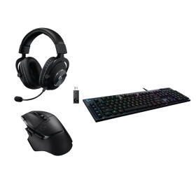 BUNDLE Logitech G G502X Lightspeed Black + G G815 Carbon (Tactile Version) + G Pro X Wireless Lightspeed Gaming Headset Périp...