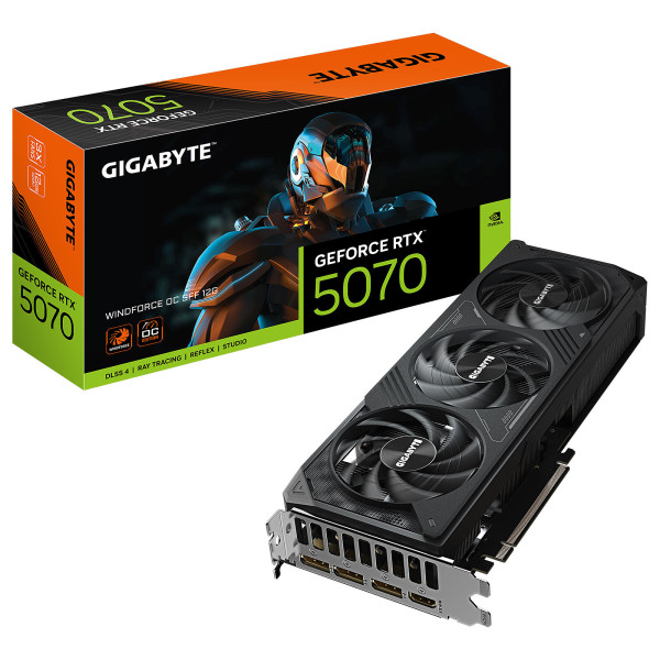 Gigabyte GeForce RTX 5070 WINDFORCE OC SFF 12G Cartes graphiques Gigabyte, Ultra Pc Gamer Maroc