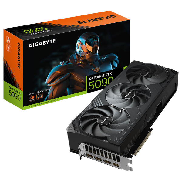 Gigabyte GeForce RTX 5090 WINDFORCE OC 32GB GDDR7 Cartes graphiques Gigabyte, Ultra Pc Gamer Maroc