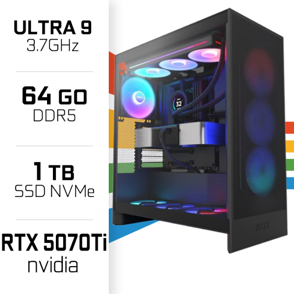 PC Gamer UltraPC Ultra 9 285K/1TB SSD/64GB DDR5/RTX5070 TI PC Gamer Standard UltraPC, Ultra Pc Gamer Maroc