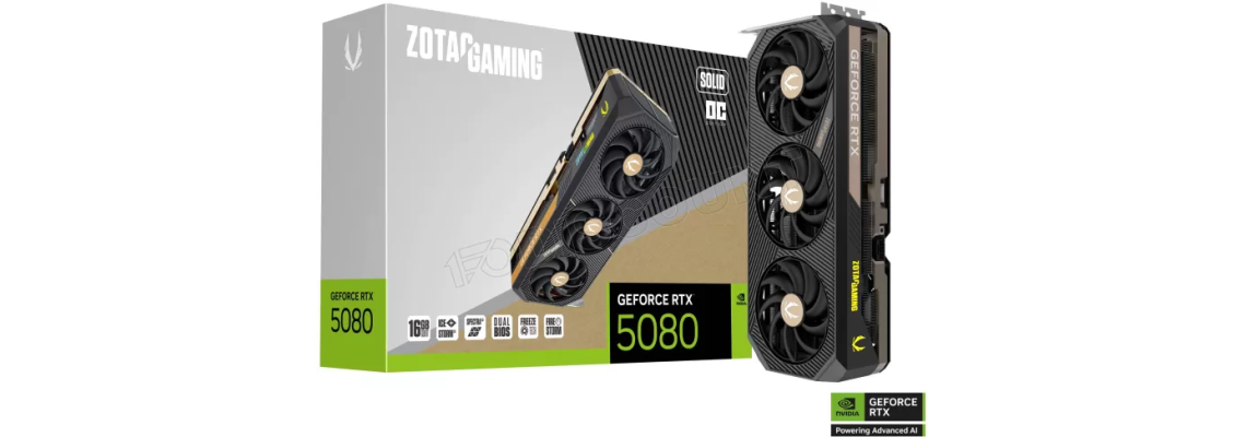 Zotac GAMING GeForce RTX 5080 SOLID OC NVIDIA 16 Go GDDR7 ZT-B50800J-10P pas cher