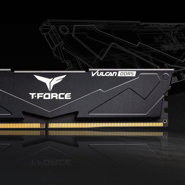 TeamGroup VULCAN Black 32Go (2x16Go) DDR5 6000 MHz CL38 Mémoire vive DDR5 Team Group, Ultra Pc Gamer Maroc