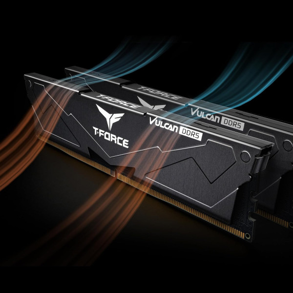 TeamGroup VULCAN Black 32Go (2x16Go) DDR5 6000 MHz CL38 Mémoire vive DDR5 Team Group, Ultra Pc Gamer Maroc