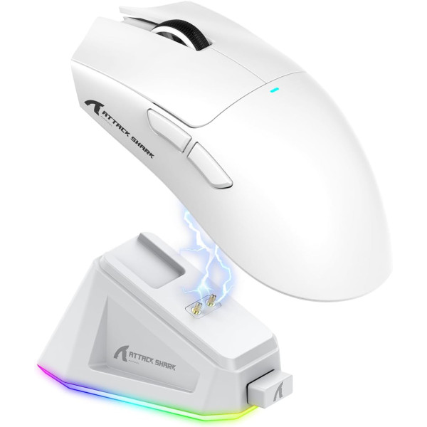 ATTACK SHARK X11 WHITE Souris ATTACK SHARK, Ultra Pc Gamer Maroc