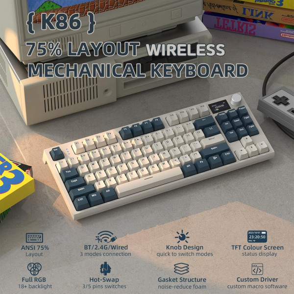 ATTACK SHARK K86 Claviers ATTACK SHARK, Ultra Pc Gamer Maroc