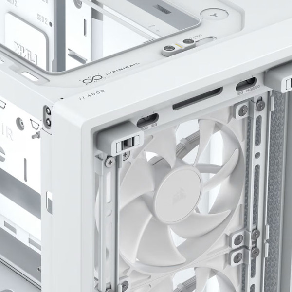 Corsair Frame 4000D (Blanc) Boitiers PC Corsair, Ultra Pc Gamer Maroc