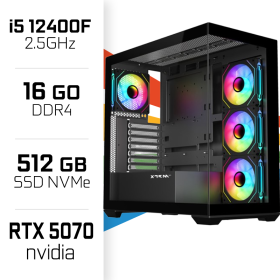 PC Gamer UltraPC Core i5 12400F/512GB SSD/16GB/RTX5070 PC Gamer Standard UltraPC, Ultra Pc Gamer Maroc