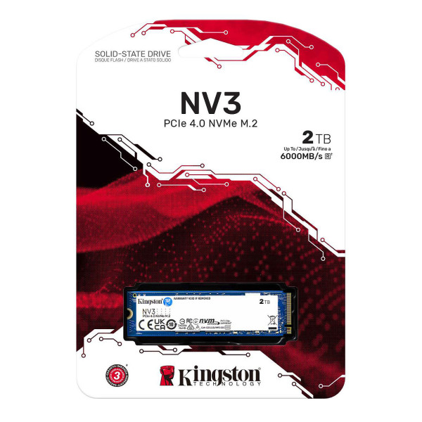 Kingston SSD NV3 2TB M.2 NVMe Disques SSD Kingston, Ultra Pc Gamer Maroc