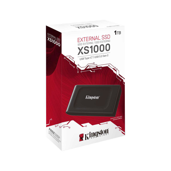Kingston XS1000 USB 3.2 1TB Black Disques durs externes Kingston, Ultra Pc Gamer Maroc