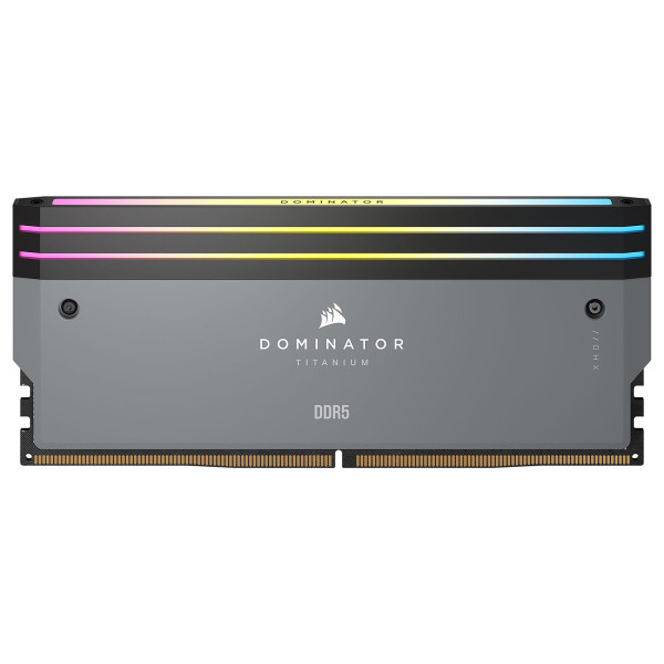 Corsair Dominator Titanium DDR5 RGB 32 Go (2 x 16 Go) 6000 MHz CL30 - Gris Mémoire vive DDR5 Corsair, Ultra Pc Gamer Maroc