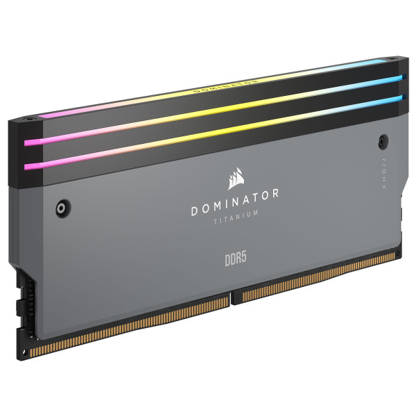 Corsair Dominator Titanium DDR5 RGB 32 Go (2 x 16 Go) 6000 MHz CL30 - Gris Mémoire vive DDR5 Corsair, Ultra Pc Gamer Maroc