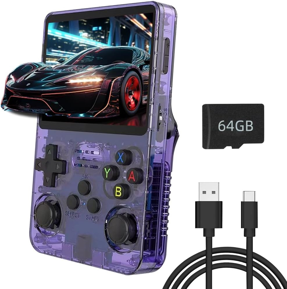 Console De Jeux Rétro X10 Pro - 50000+ Jeux, 4K, 2 Manettes Sans Fil, S905X3, 128 Go, Bleu