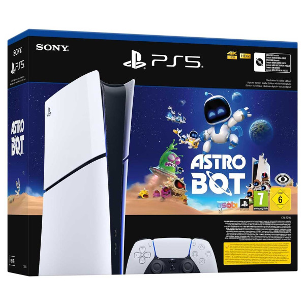 Sony PlayStation 5 Slim Digital Edition + Astro Bot. Console Sony Corporation, Ultra Pc Gamer Maroc