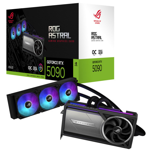 ASUS GeForce ROG Astral LC GeForce RTX 5090 32GB GDDR7 OC Edition Cartes graphiques ASUS, Ultra Pc Gamer Maroc