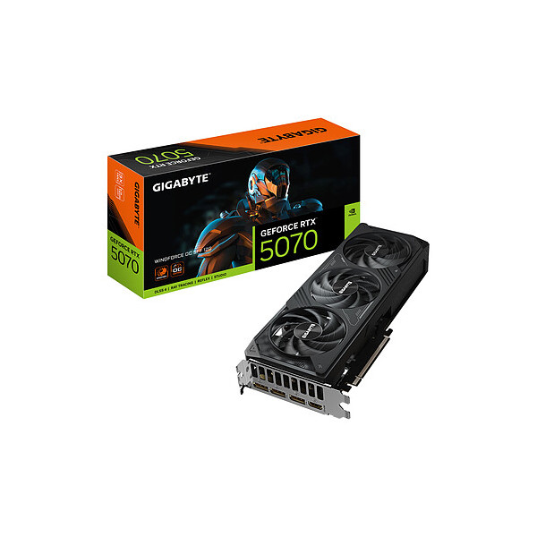 Gigabyte GeForce RTX 5070 WINDFORCE SFF 12G Cartes graphiques Gigabyte, Ultra Pc Gamer Maroc
