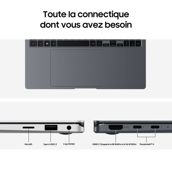 Samsung Galaxy Book4 Pro 360 16" (NP960QGK-KG2FR) Ultra 7 155H/16 Go DDR5/512 Go/Intel Arc Graphics/16" AMOLED (SANS EMBALLAG...