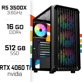 PC Gamer UltraPCRyzen 5 3500X/16GB/512GB SSD/RTX4060TI PC Gamer Standard UltraPC, Ultra Pc Gamer Maroc