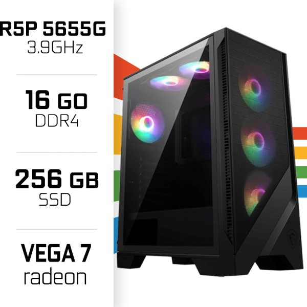 PC Gamer UltraPC Ryzen PRO 5655G/256GB SSD/16GB/Radeon Vega7 PC Gamer Standard UltraPC, Ultra Pc Gamer Maroc