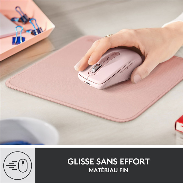 Logitech Mouse Pad Studio Series (Rose) Tapis de souris Logitech, Ultra Pc Gamer Maroc