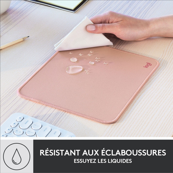 Logitech Mouse Pad Studio Series (Rose) Tapis de souris Logitech, Ultra Pc Gamer Maroc