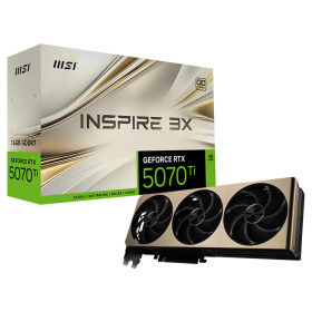 MSI GeForce RTX 5070 Ti 16G INSPIRE 3X OC PLUS Cartes graphiques MSI, Ultra Pc Gamer Maroc