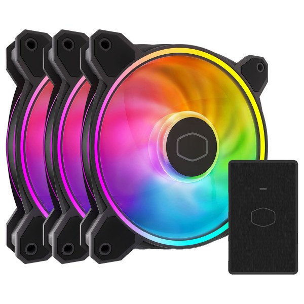 Cooler Master MasterFan MF120 Halo 3in1 (Black) Ventilateurs boîtier Cooler Master, Ultra Pc Gamer Maroc