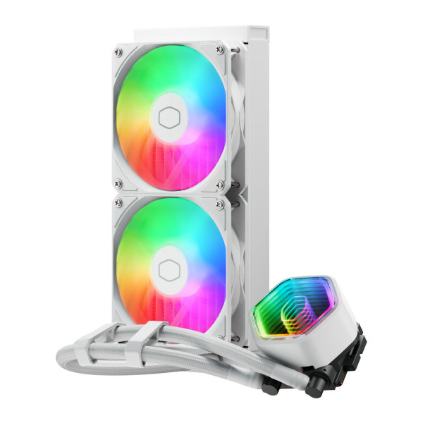 Cooler Master MasterLiquid 240 Core II ARGB (White) Refroidissement Cooler Master, Ultra Pc Gamer Maroc