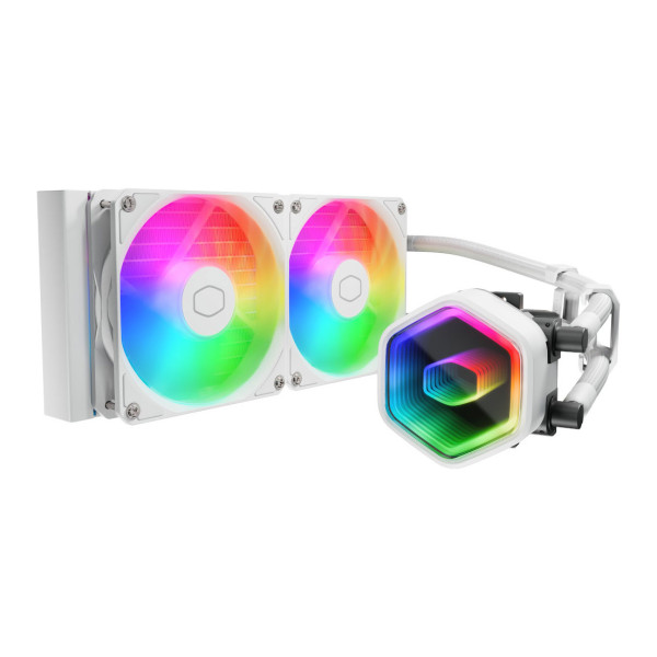 Cooler Master MasterLiquid 240 Core II ARGB (White) Refroidissement Cooler Master, Ultra Pc Gamer Maroc