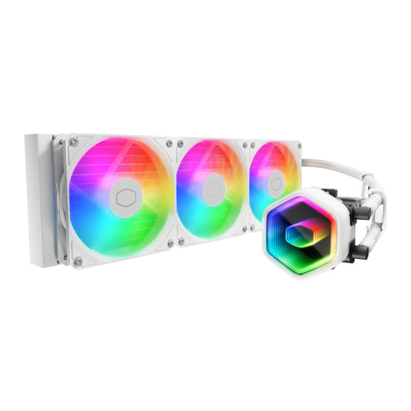 Cooler Master MasterLiquid 360 Core II ARGB (White) Refroidissement Cooler Master, Ultra Pc Gamer Maroc