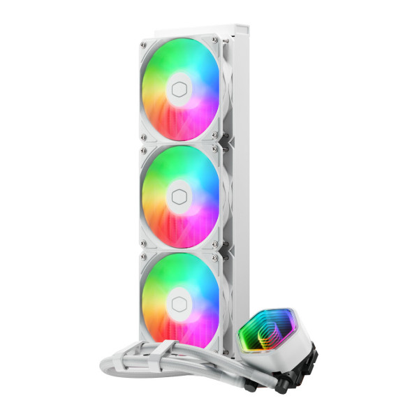 Cooler Master MasterLiquid 360 Core II ARGB (White) Refroidissement Cooler Master, Ultra Pc Gamer Maroc