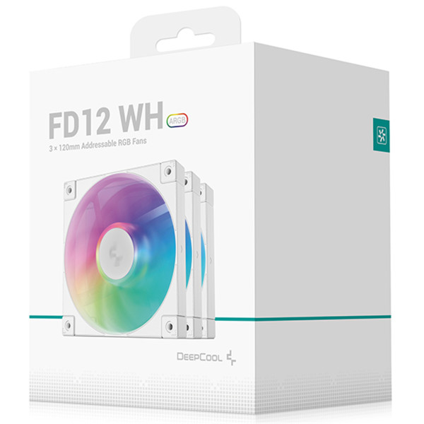 DeepCool FD12 ARGB (Triple Pack) White Refroidissement DeepCool, Ultra Pc Gamer Maroc