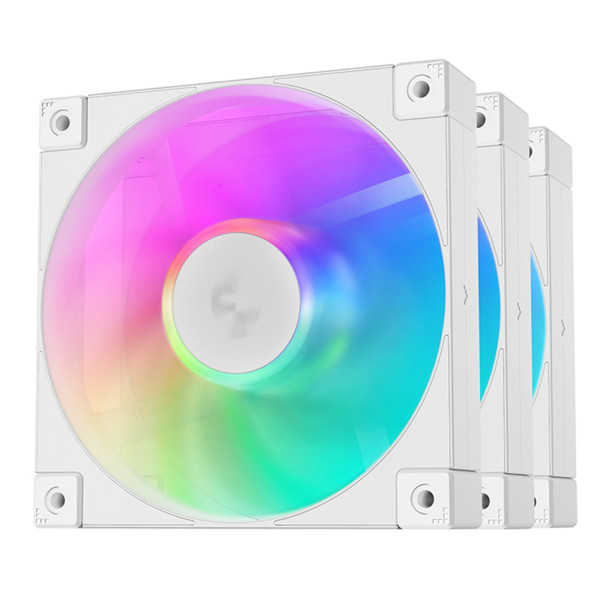DeepCool FD12 ARGB (Triple Pack) White Refroidissement DeepCool, Ultra Pc Gamer Maroc