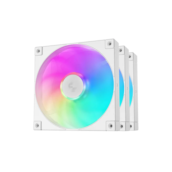 DeepCool FD14 ARGB (Triple Pack) White Refroidissement DeepCool, Ultra Pc Gamer Maroc