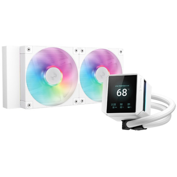DeepCool MYSTIQUE 240 ARGB (White) Kits Watercooling DeepCool, Ultra Pc Gamer Maroc