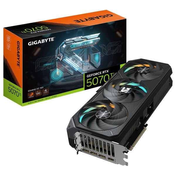 Gigabyte GeForce RTX 5070 Ti GAMING OC 16G Cartes graphiques Gigabyte, Ultra Pc Gamer Maroc