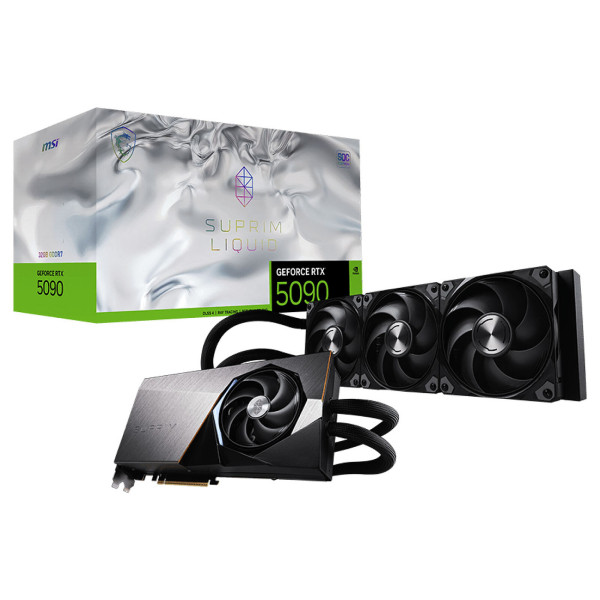 MSI GeForce RTX 5090 32G SUPRIM LIQUID SOC Cartes graphiques MSI, Ultra Pc Gamer Maroc