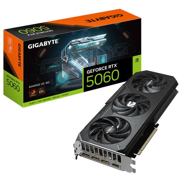 Gigabyte GeForce RTX 5060 GAMING OC 8Go GDDR7 NVIDIA Gigabyte, Ultra Pc Gamer Maroc