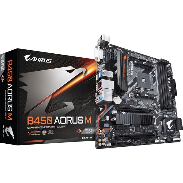 Gigabyte B450 AORUS M Cartes mères Gigabyte, Ultra Pc Gamer Maroc