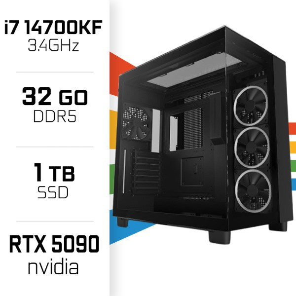 PC Gamer i7 14700KF/1TB SSD/32GB DDR5/RTX5090 PC Gamer Avancé UltraPC, Ultra Pc Gamer Maroc