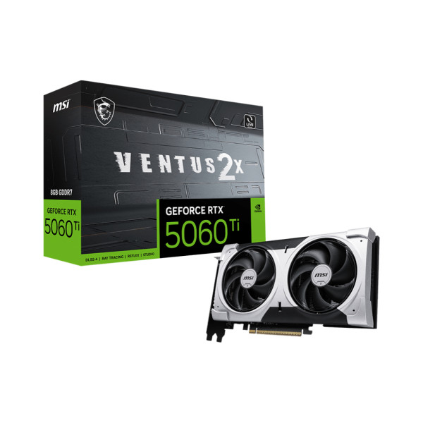 MSI GeForce RTX 5060 Ti 8G VENTUS 2X PLUS Cartes graphiques MSI, Ultra Pc Gamer Maroc