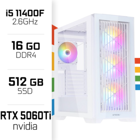 PC Gamer UltraPC Core i5 11400F/512GB SSD/16GB/RTX5060 Ti 8GB PC Gamer Standard UltraPC, Ultra Pc Gamer Maroc