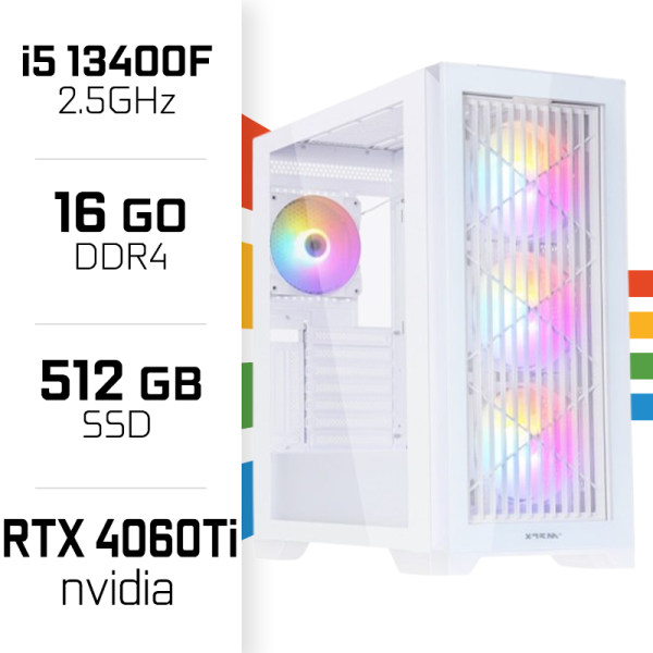 PC Gamer UltraPC Core i5 13400F/512GB SSD/16GB/RTX4060 Ti 16GB PC Gamer Standard UltraPC, Ultra Pc Gamer Maroc