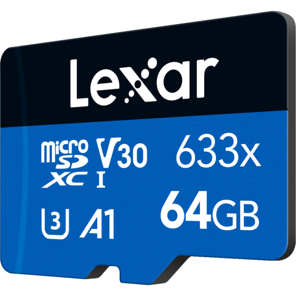 Lexar Haute Performance 64 Go 633x microSDXC UHS-I Disques durs externes Lexar, Ultra Pc Gamer Maroc