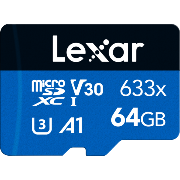 Lexar Haute Performance 64 Go 633x microSDXC UHS-I Disques durs externes Lexar, Ultra Pc Gamer Maroc