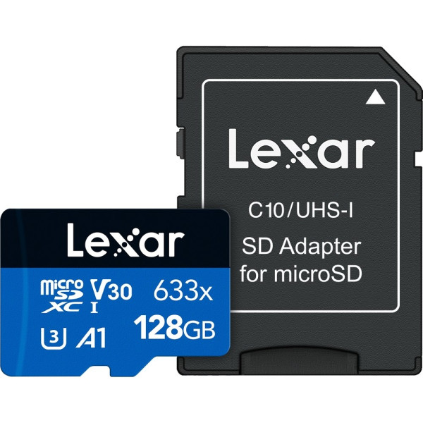 Lexar Haute Performance 128 Go 633x microSDXC UHS-I Disques durs externes Lexar, Ultra Pc Gamer Maroc