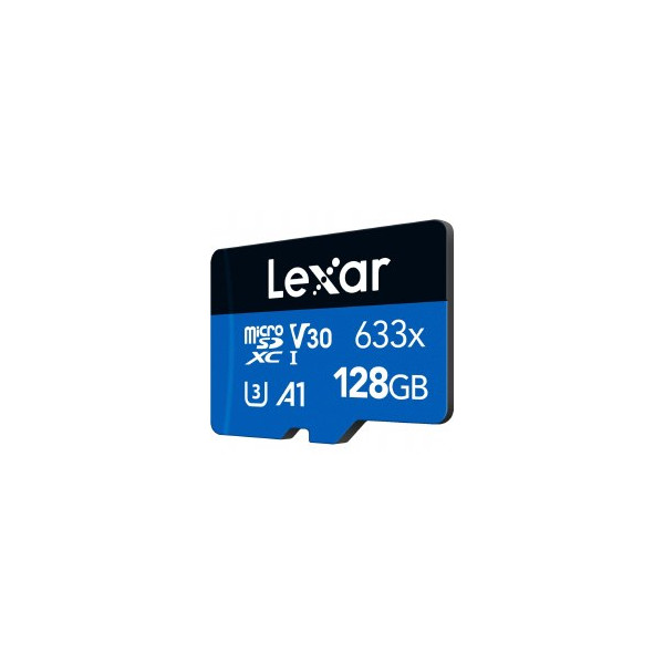 Lexar Haute Performance 128 Go 633x microSDXC UHS-I Disques durs externes Lexar, Ultra Pc Gamer Maroc
