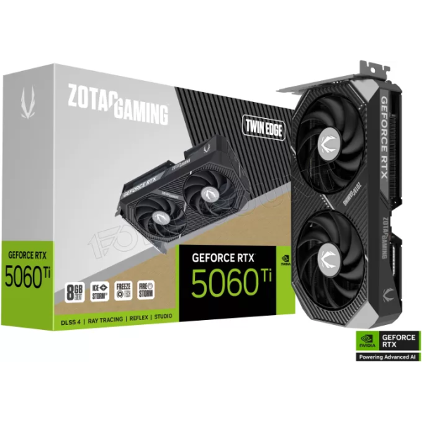 ZOTAC GAMING GeForce RTX 5060 Ti 8Go GDDR7 Twin Edge NVIDIA Zotac, Ultra Pc Gamer Maroc